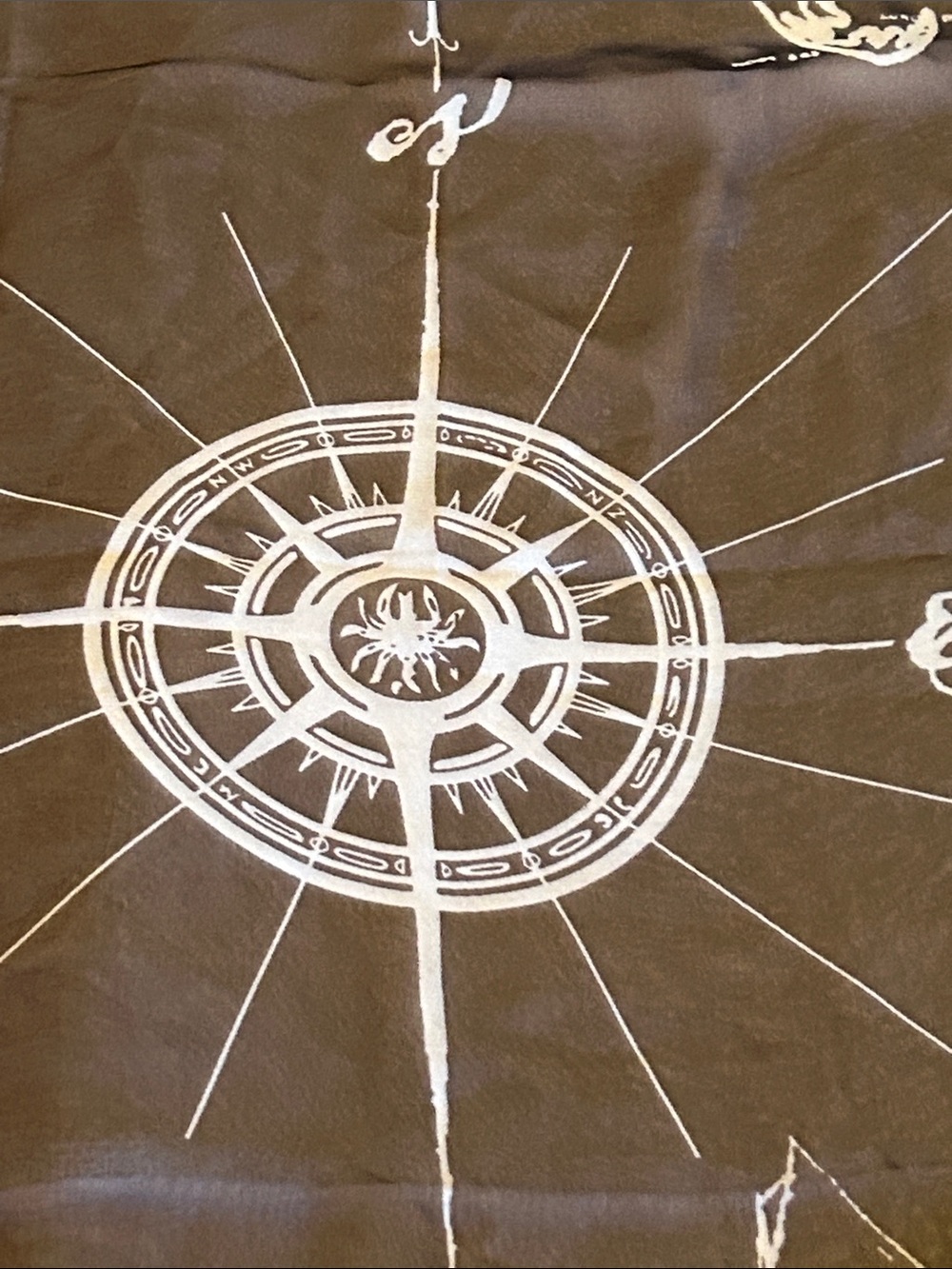 Cape Cod Map Scarf  - Blue - Picture 7 of 12